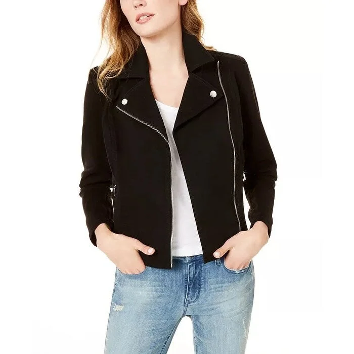 Casual Cardigans Maison Jules Women's Moto Jacket Black Size X-Small