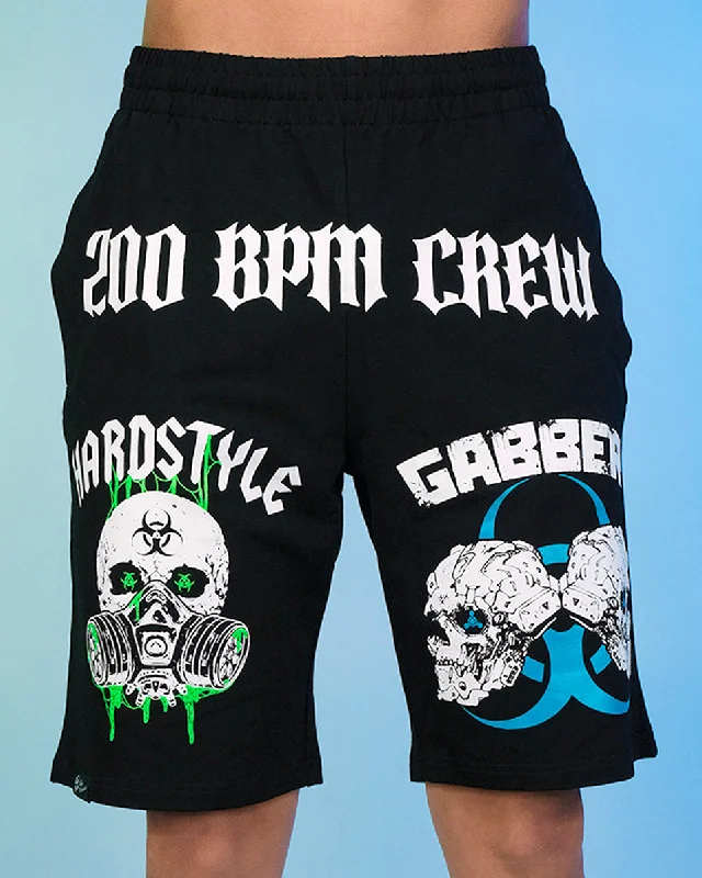 Trendy Comfort Biohazard Hardstyle Blacklight Green Basketball Shorts