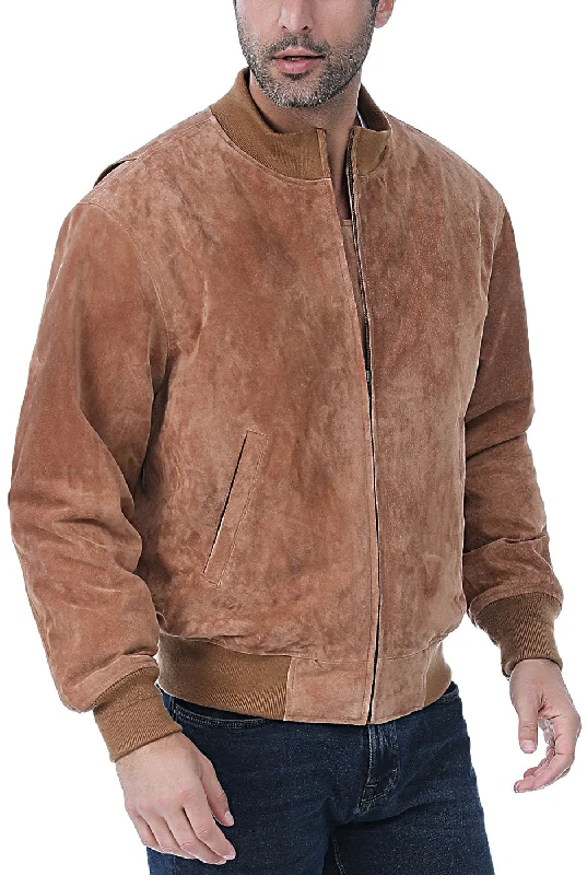 Easygoing Fashion Landing Leathers Men WWII Suede Leather Tanker Jacket