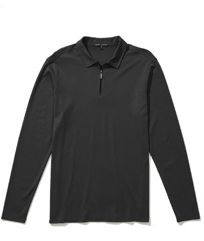 Casual Comfort Robert Barakett Georgia LS Zip Polo