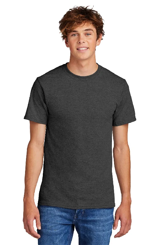 Effortless Style Port & Company Mens Core Short Sleeve Crewneck T-Shirt - Heather Dark Grey