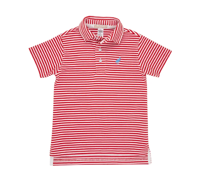 Designer Ties Prim & Proper Polo Richmond Red Stripe