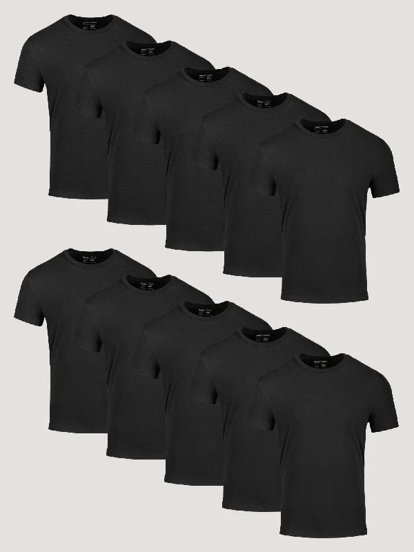 Cozy Fit All Black Crew 10-Pack