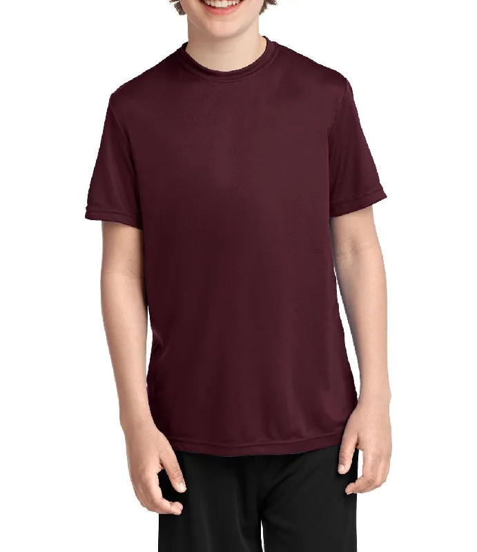 Slim-fit Trousers Youth Short Sleeve Performance Crew Neck T-Shirt