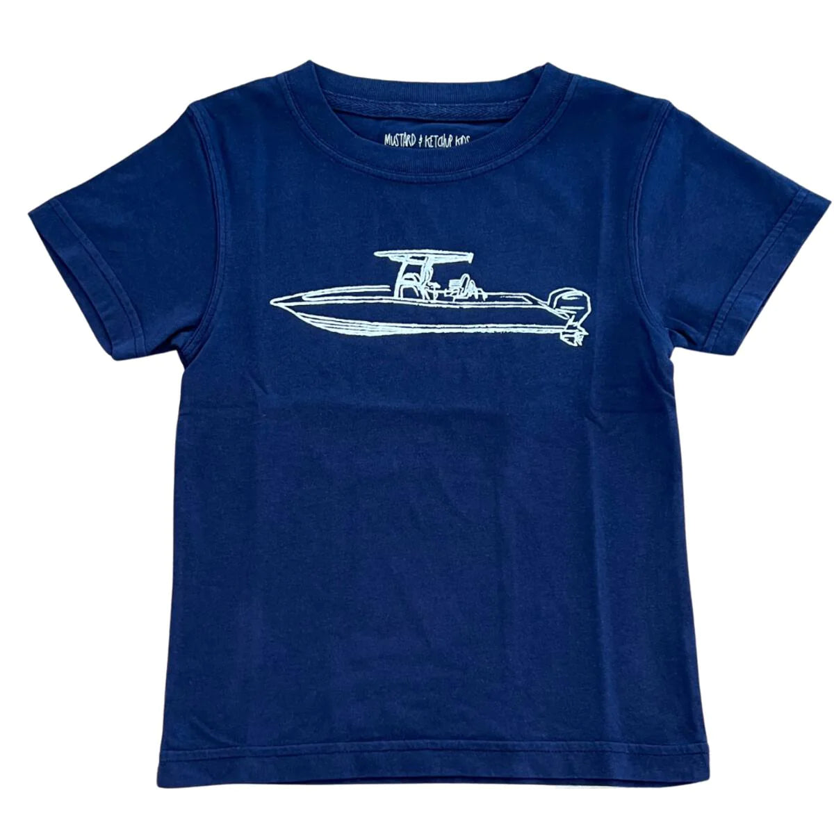 Sporty Look Navy Center Console Boat SS T-Shirt