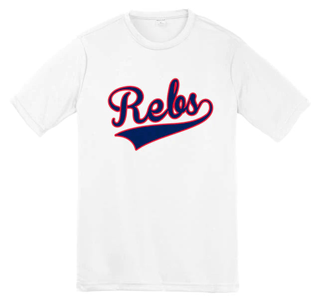 Premium Fabric Rebs White Dri Fit Baseball