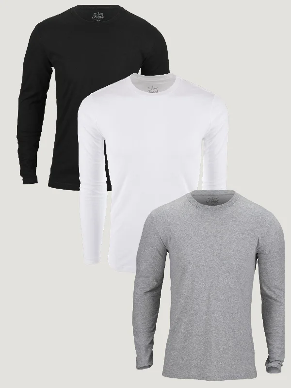 Comfortable Style Long Sleeve Basic 3-Pack