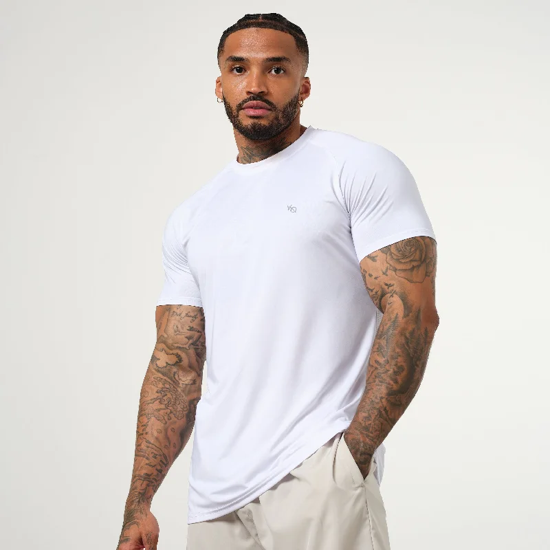 Light Jackets Vanquish Essential White Performance Short Sleeve T Shirt