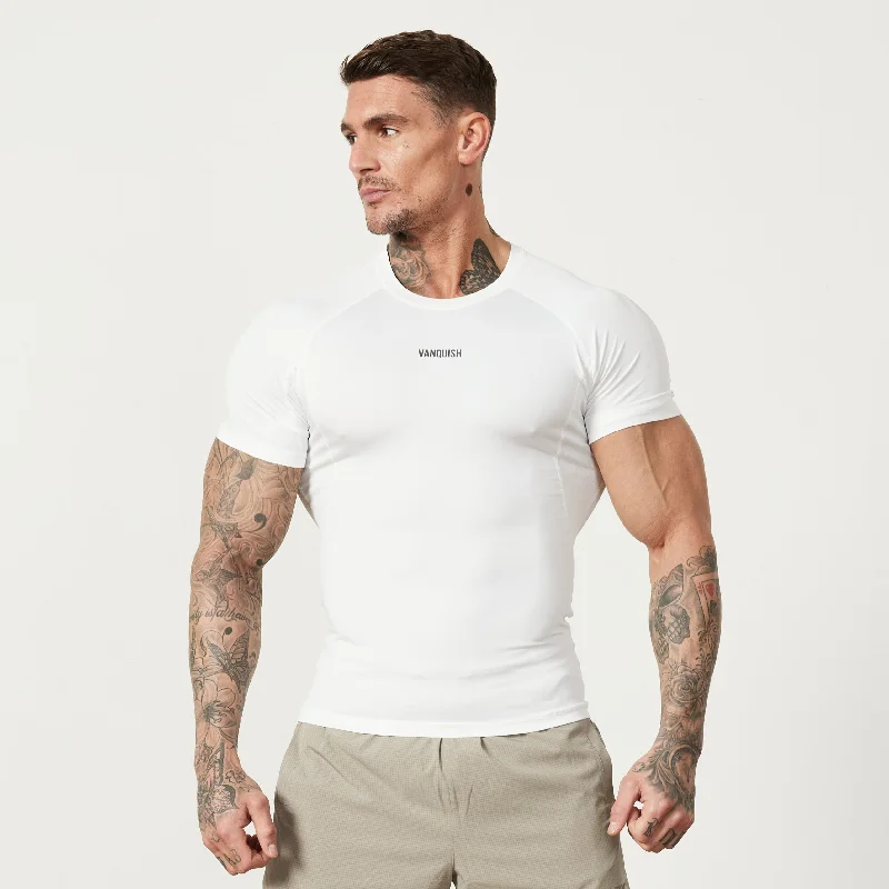 Everyday Outfits Vanquish Utility White Short Sleeve Base Layer Top