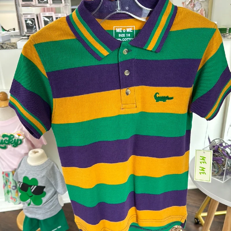 Street Denim Mardi Gras Polo Short Sleeve