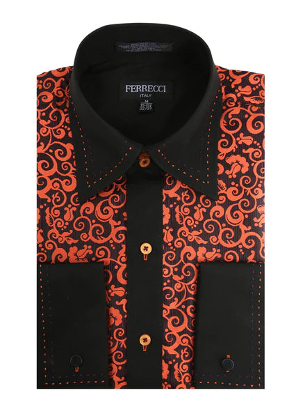 Designer Ties Men Dress Shirts-MSD1024