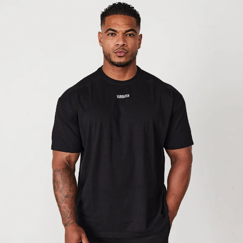 Active Gear Vanquish Essential Black Oversized T Shirt