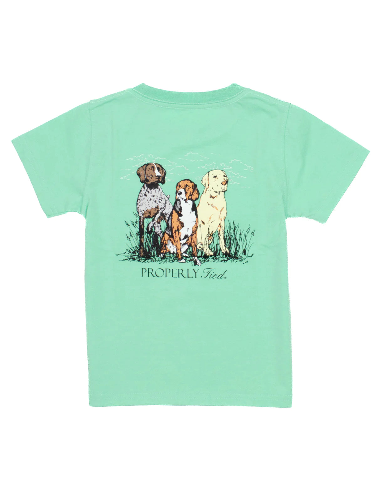 Urban Vests Triple Dog Tshirt on Wash Green