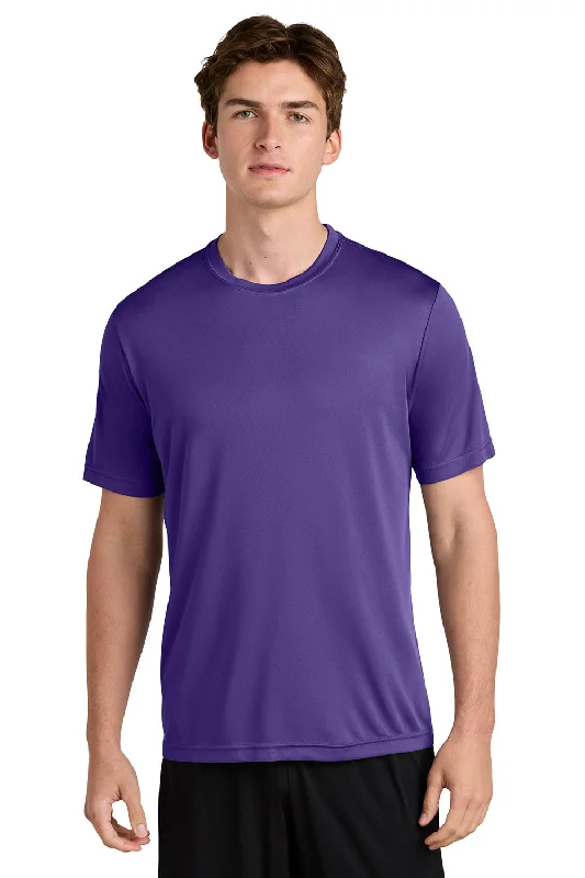 Premium Fabric Sport-Tek Mens Competitor Moisture Wicking Short Sleeve Crewneck T-Shirt - Purple