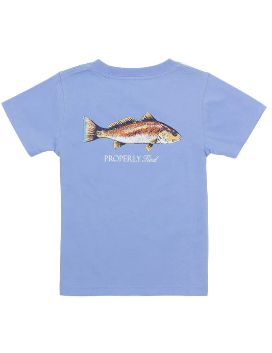 Lounge Wear Boys Redfish SS Light Blue