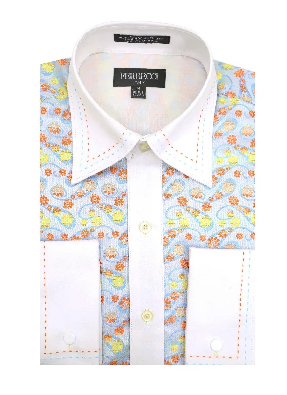 Hipster Style Men's Dress Shirt MSD-1002 Multi Color