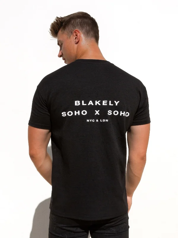 Bold Prints Soho Relaxed T-Shirt - Black