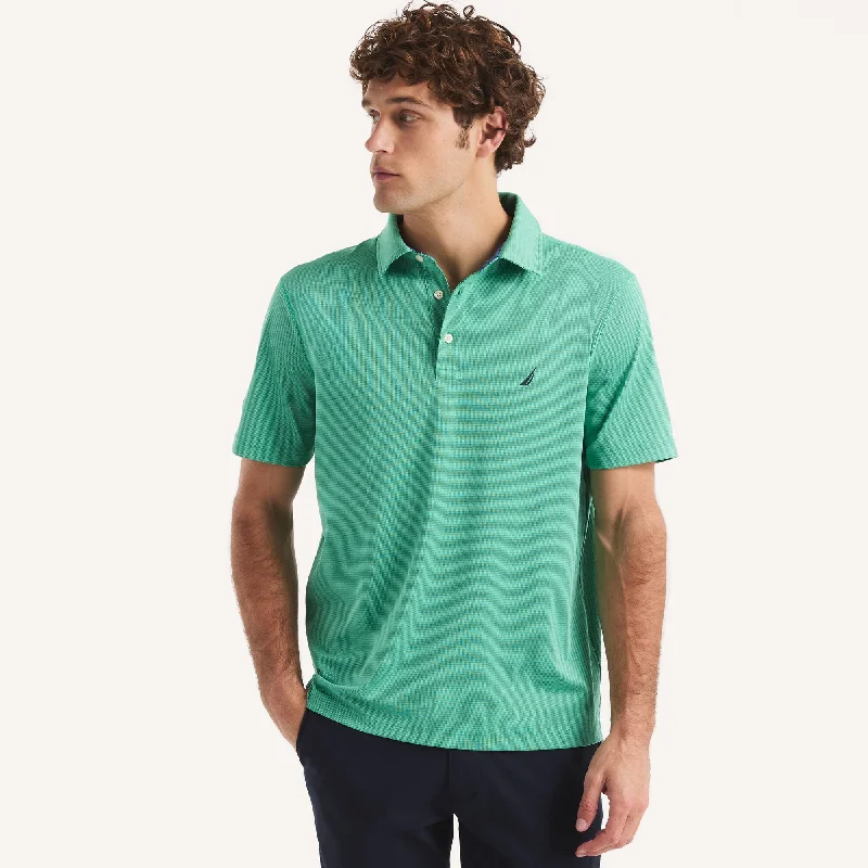 Effortless Style Nautica Mens Classic Fit Interlock Polo