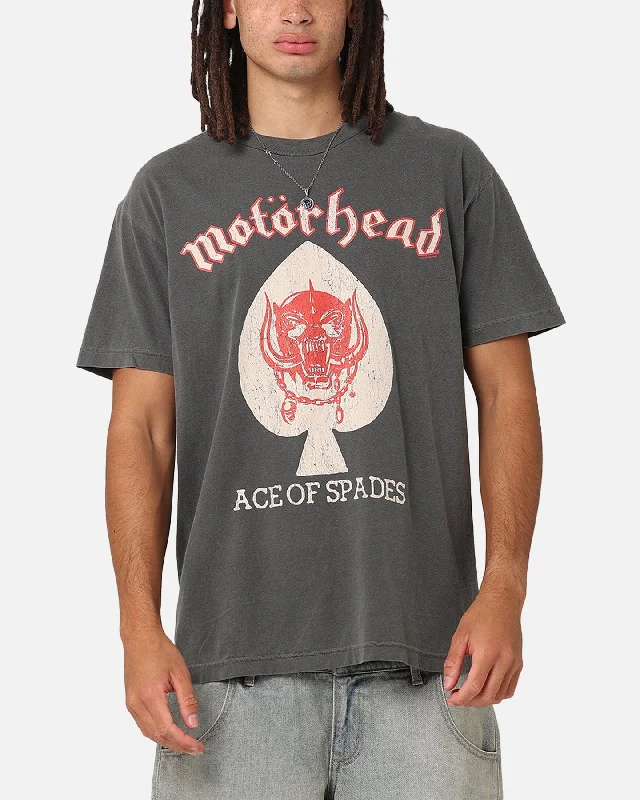 High-end Jackets Motorhead Flat Ace T-Shirt Black Vintage