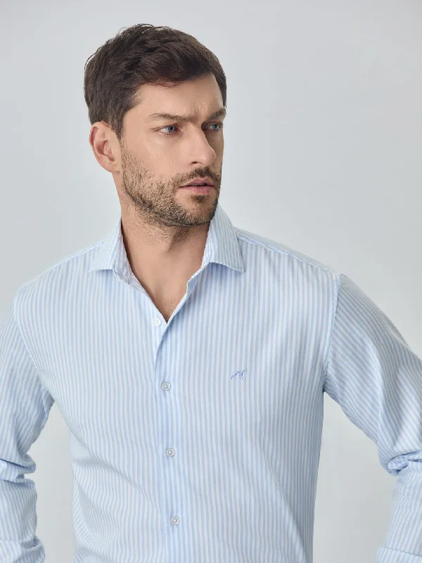 Soft Layers Slim fit 100% bci cotton striped oxford shirt