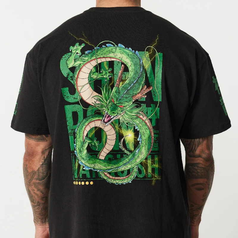 Tailored Coats Vanquish DBZ Shenron Black Oversized T Shirt