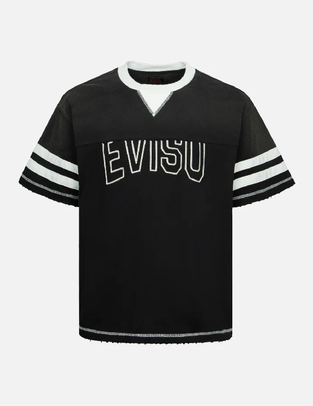 Urban Shirts Logo Embroidery Paneling Boxy T-shirt