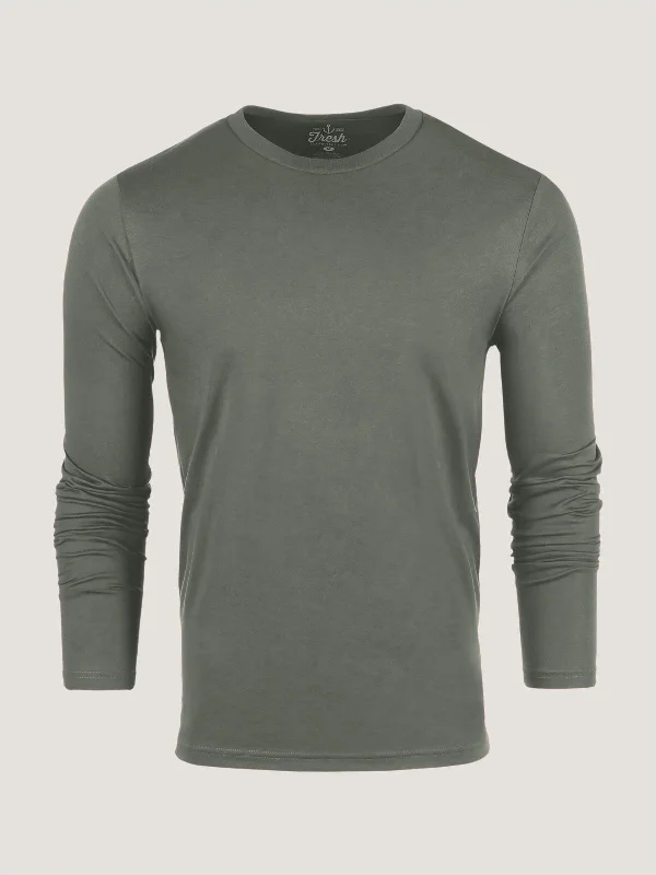 Statement Shoes Mercury Green Long Sleeve Crew Neck