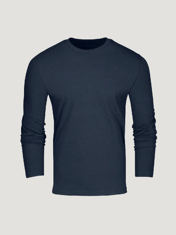 Wool Sweaters Indigo Blue Long Sleeve Crew Neck FINAL SALE