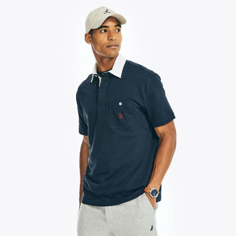 Casual Wear Nautica Mens Relaxed Fit Logo Pocket Polo