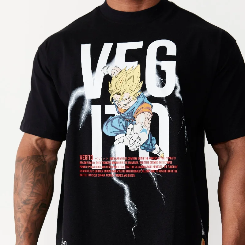 Cool Comfort Vanquish DBZ Vegito Black Oversized  T Shirt