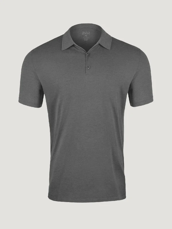 Cozy Fit Carbon Grey Torrey Polo FINAL SALE