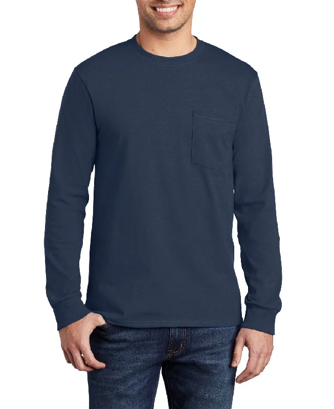 Chunky Sneakers Men's Long Sleeve Essential Pocket T-Shirt