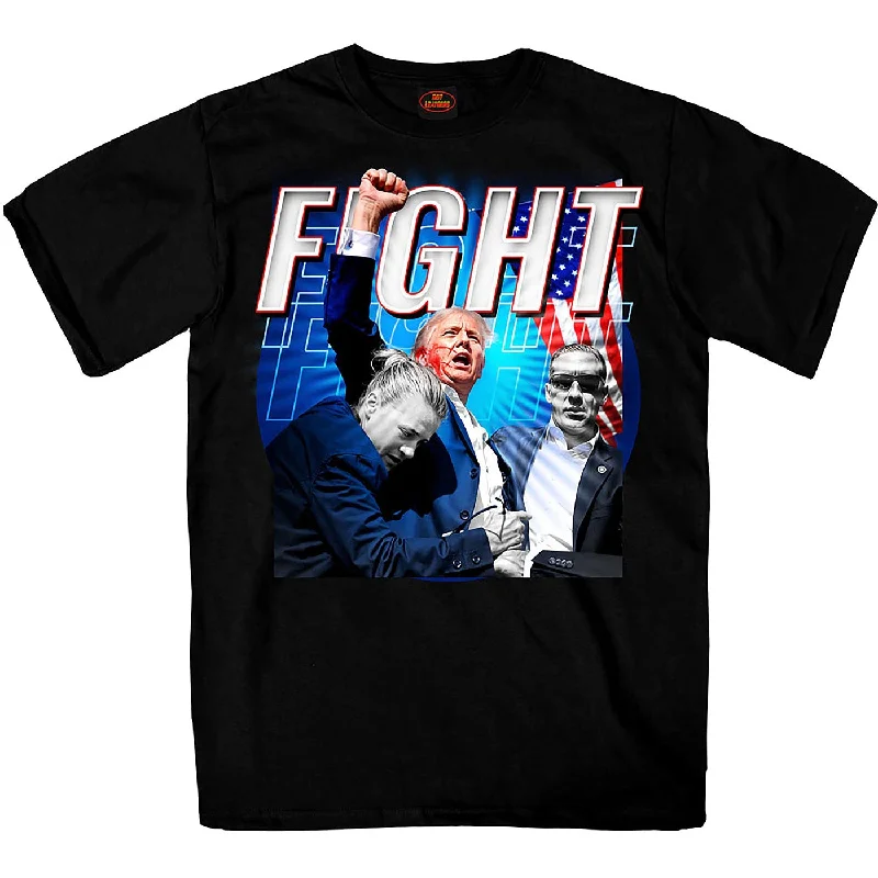 Urban Comfort Hot Leathers Donald Trump Fight Fist Black T-Shirt GMS1558