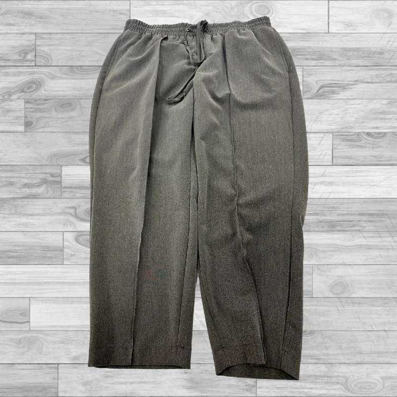 Long Trench Coats Pants Ankle By Lane Bryant In Grey, Size: 18