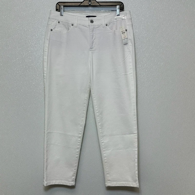 Casual Polos Pants Ankle crop By Talbots O In White, Size: 10