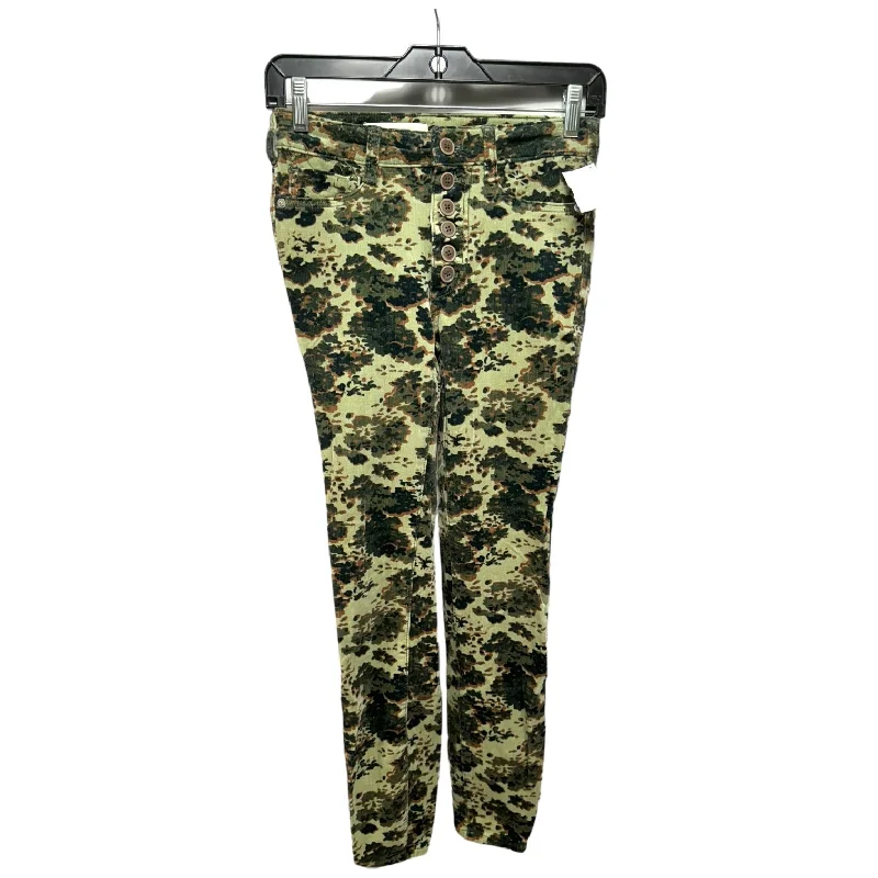 Suede Jackets Pants Corduroy By Pilcro In Camouflage Print, Size: 0