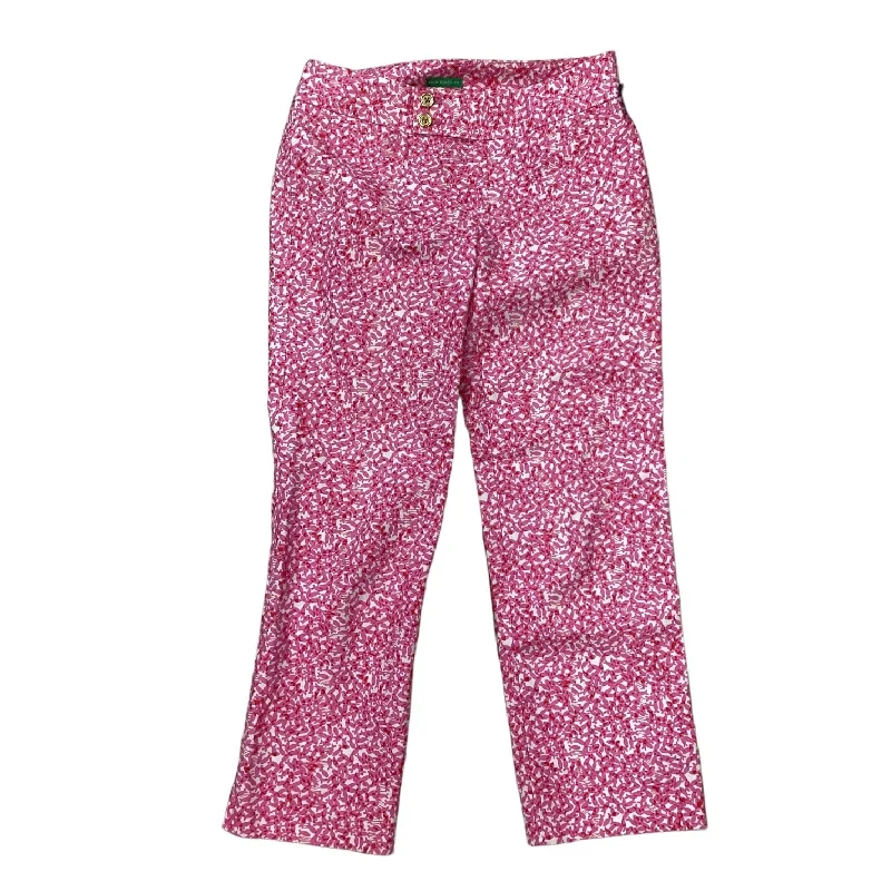 Stylish Sweaters Pants Cropped By Lilly Pulitzer In Pink, Size: 0