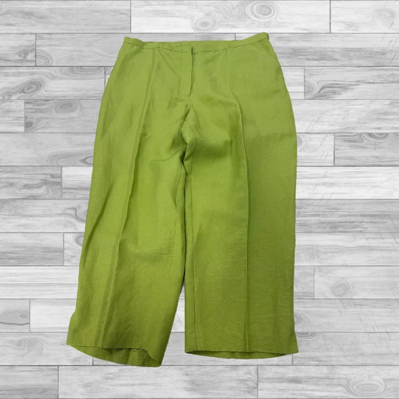 Casual Hoodies Pants Cropped By Ruby Rd In Green, Size: 18