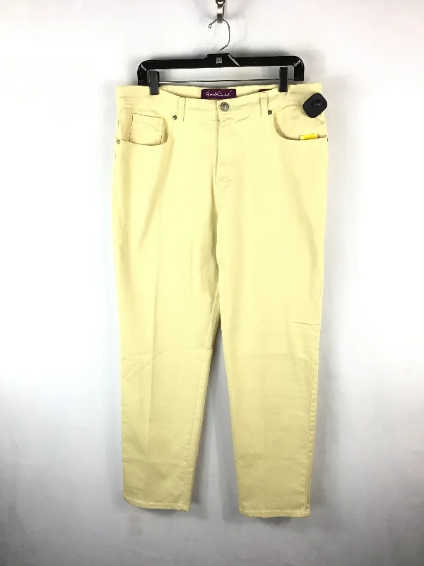 Suede Jackets Pants Other By Gloria Vanderbilt In Yellow, Size: 14