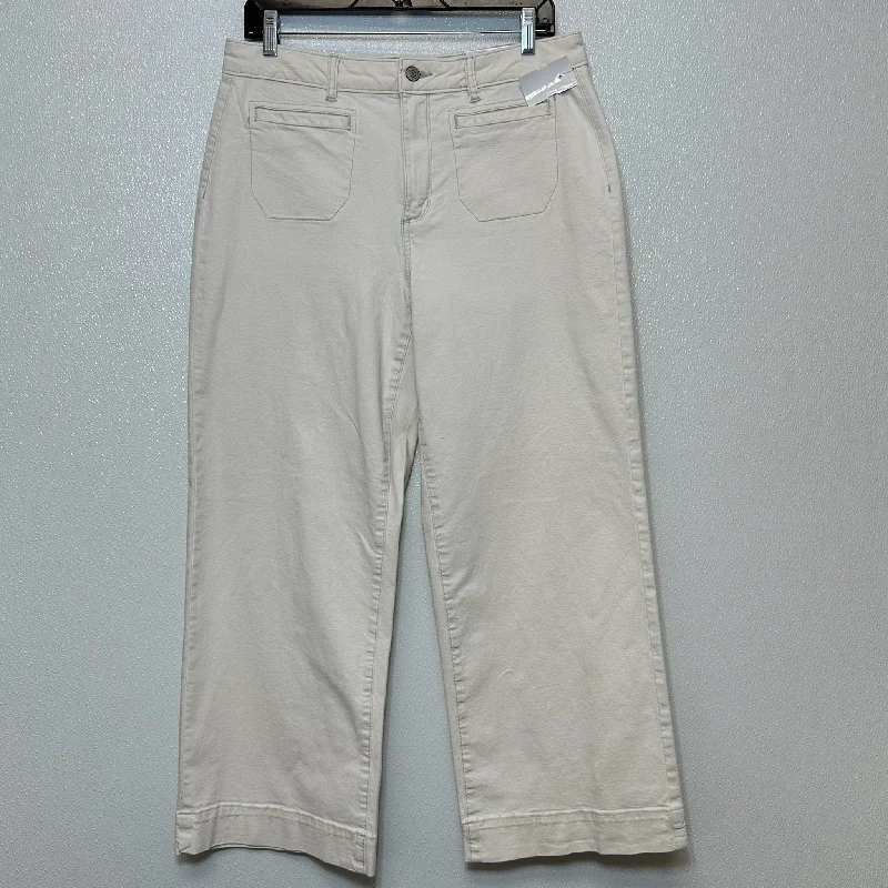 Work Boots Pants wide leg Ankle By Sonoma O In White, Size: 12