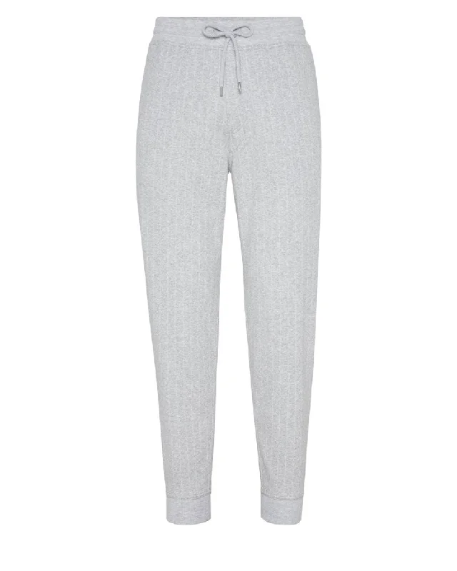 Easygoing Fashion Pearl Grey Jersey Pants