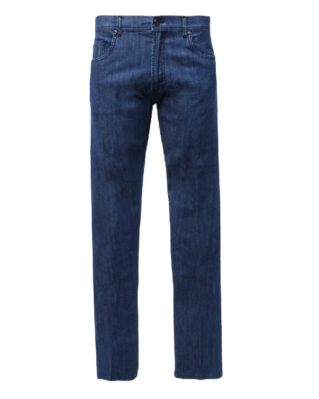 Trendy Comfort Midwash Denim Jeans