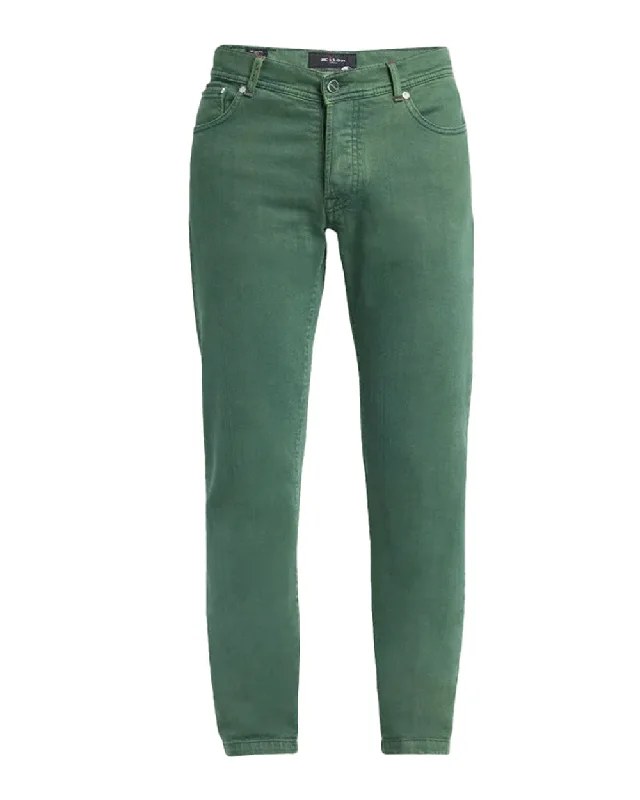 Stylish Blazers Green 5 Pocket Pant