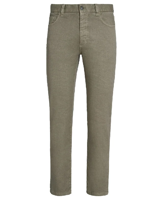 Stylish Apparel 5 Pocket Pant in Olive