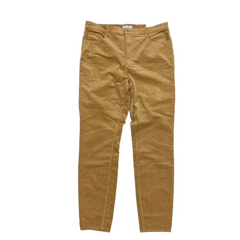 Stylish Polos TAN PANTS CORDUROY by LOFT Size:16L