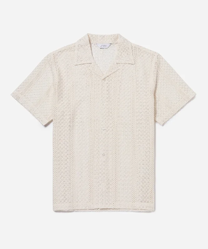 Relaxed Wear Canty Cotton Lace SS Shirt