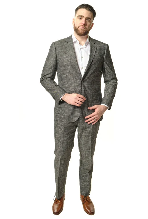 Stylish Joggers Modern Fit Dark Grey Two Piece Suit B-ITA-20P4