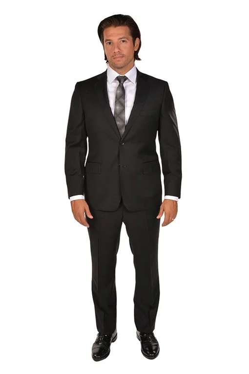 Graphic Caps Classic Fit Black Two Piece Suit ST-BLACK