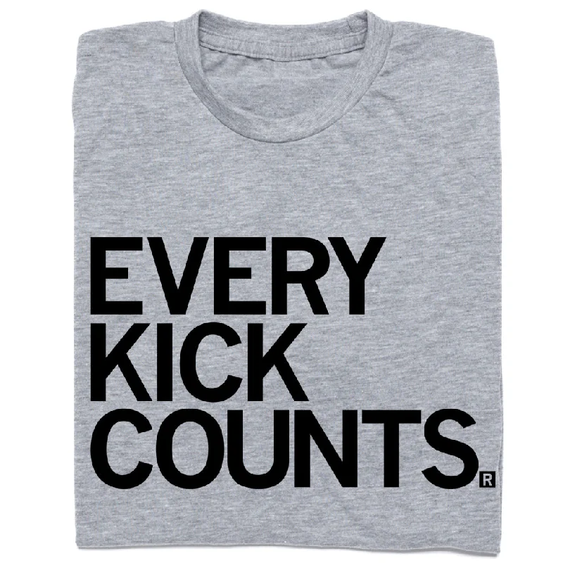 Statement Shoes Every Kick Counts Text