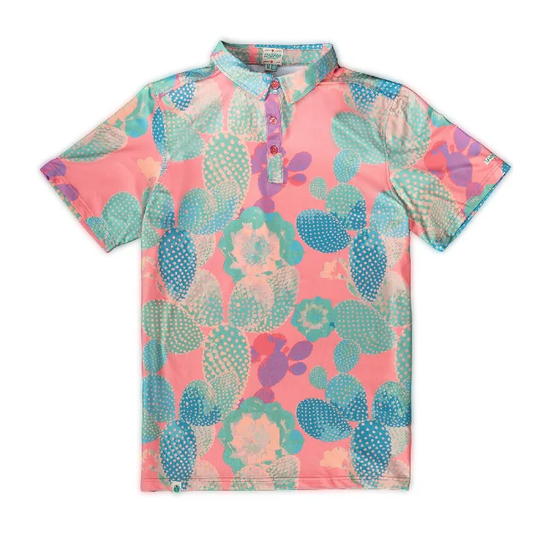 Urban Shirts High Noon Performance Polo - Nopal Cosmico